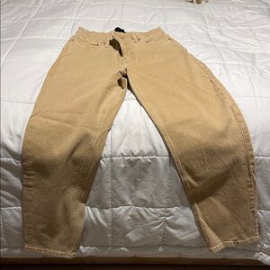 Banana Republic Tan High-Waisted Jeans